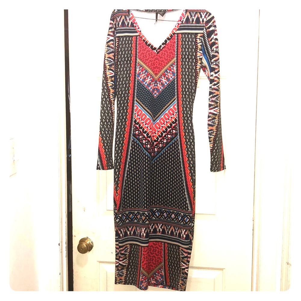 Multicolored Bodycon dress.